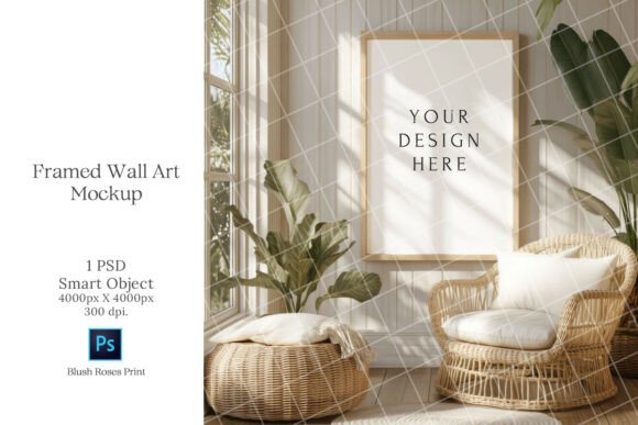 Download Boho Wall Art Mockup PSD Smart Object - Premium Resources